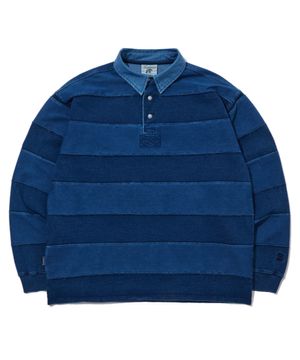 나바호 인디고 럭비 티셔츠 인디고_FS1KT32U