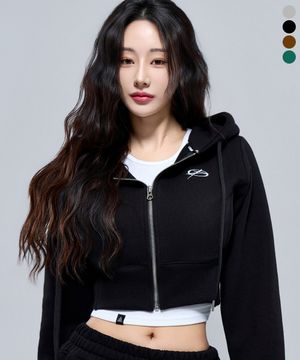 P5063 듀얼 크롭 후드 집업[4color]