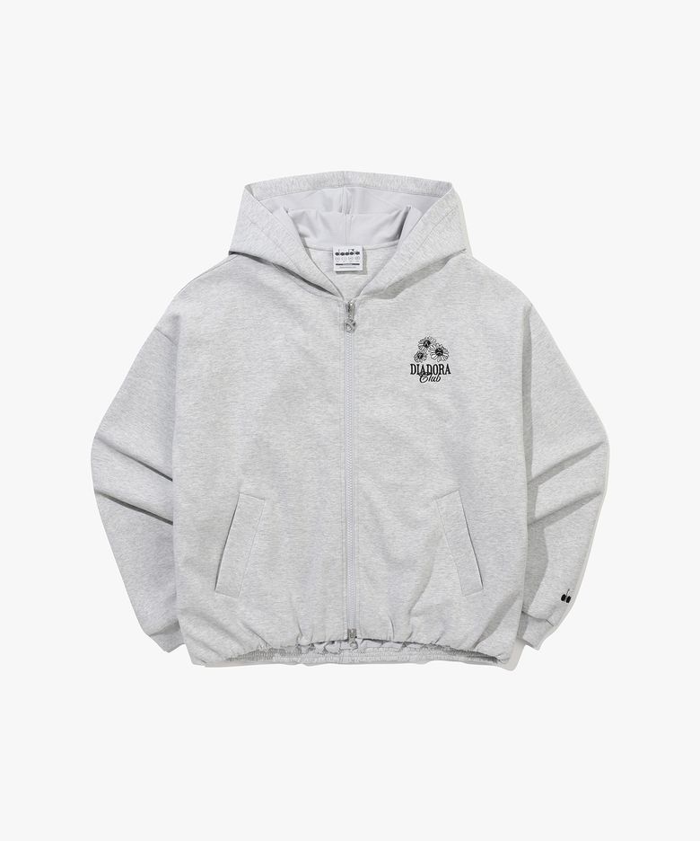 블루밍 벌룬 후드 자켓 우먼 멜란지그레이 MELANGE GREY