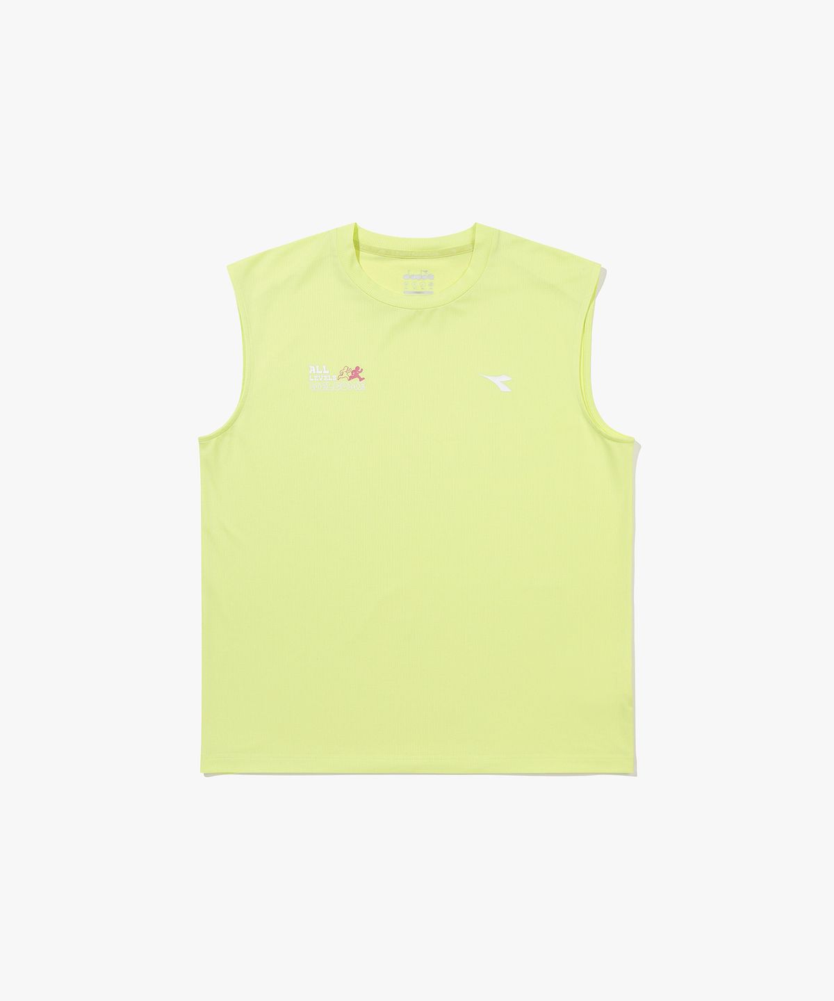 디아도라(diadora) 기능성 폴리 메쉬 러닝 슬리브리스 라임 LIME
