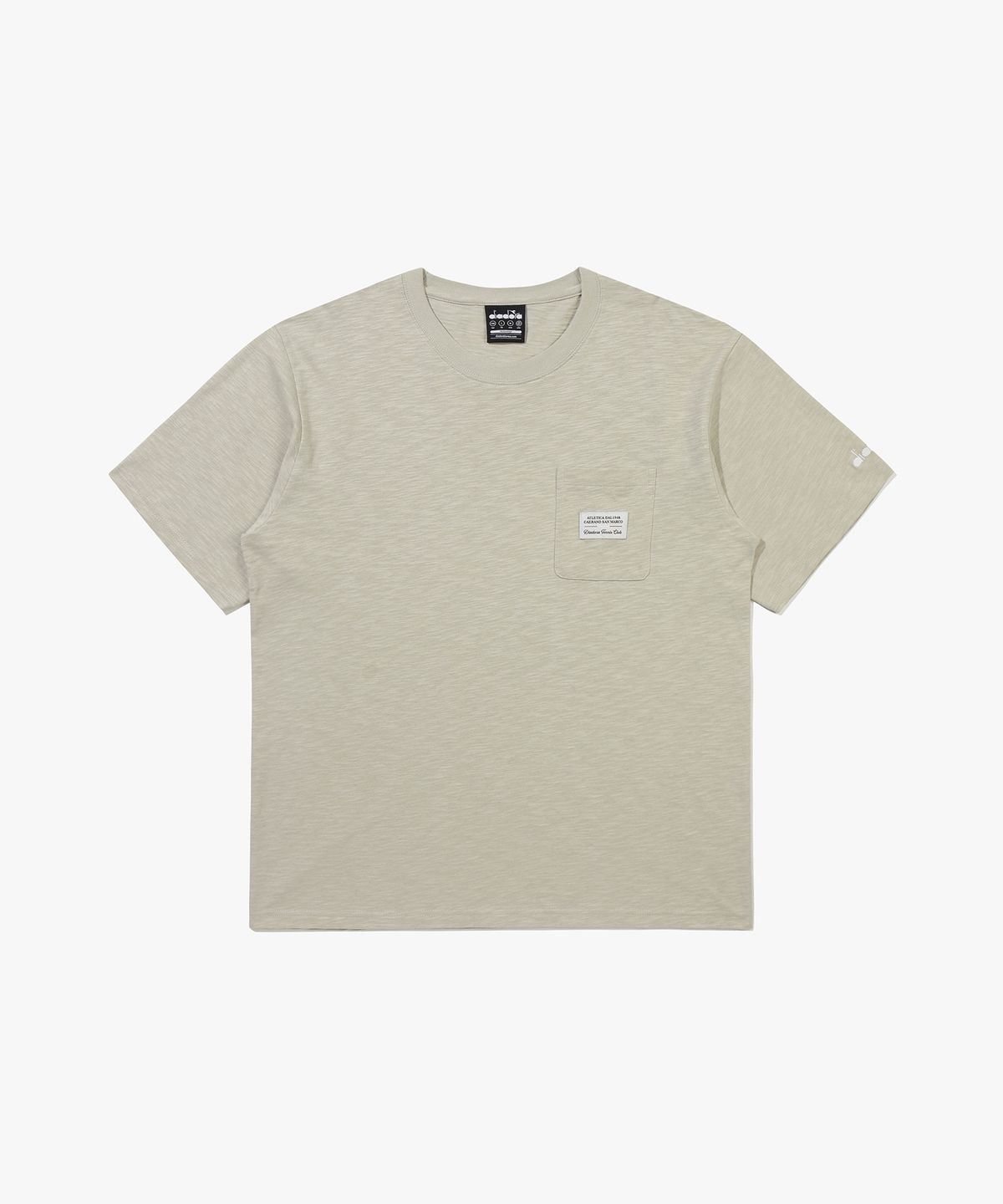 디아도라(diadora) 심볼 와펜 반팔 티셔츠 베이지 BEIGE