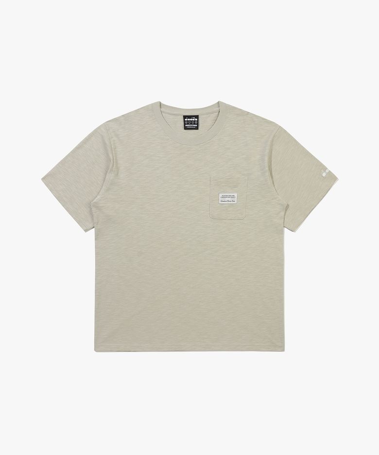 심볼 와펜 반팔 티셔츠 베이지 BEIGE