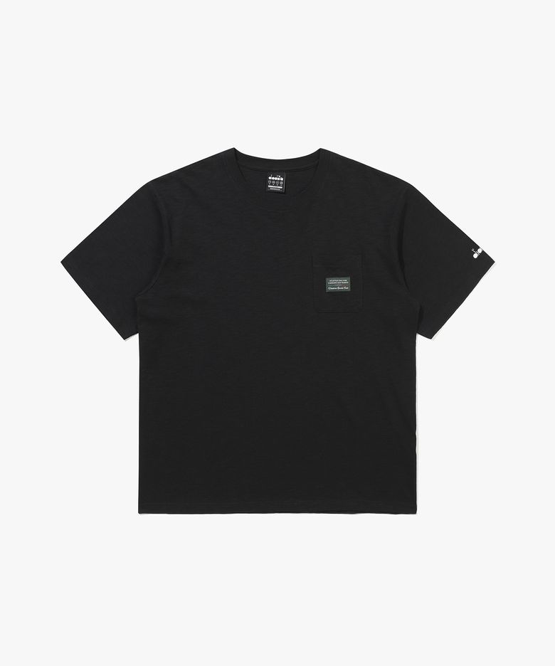 심볼 와펜 반팔 티셔츠 블랙 BLACK