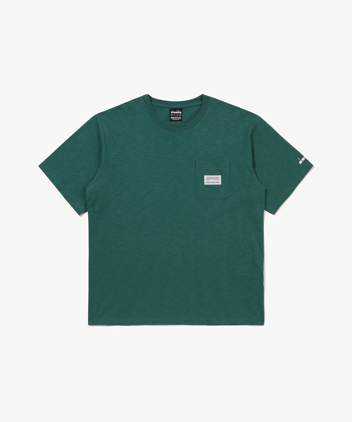 디아도라(diadora) 심볼 와펜 반팔 티셔츠 그린 GREEN