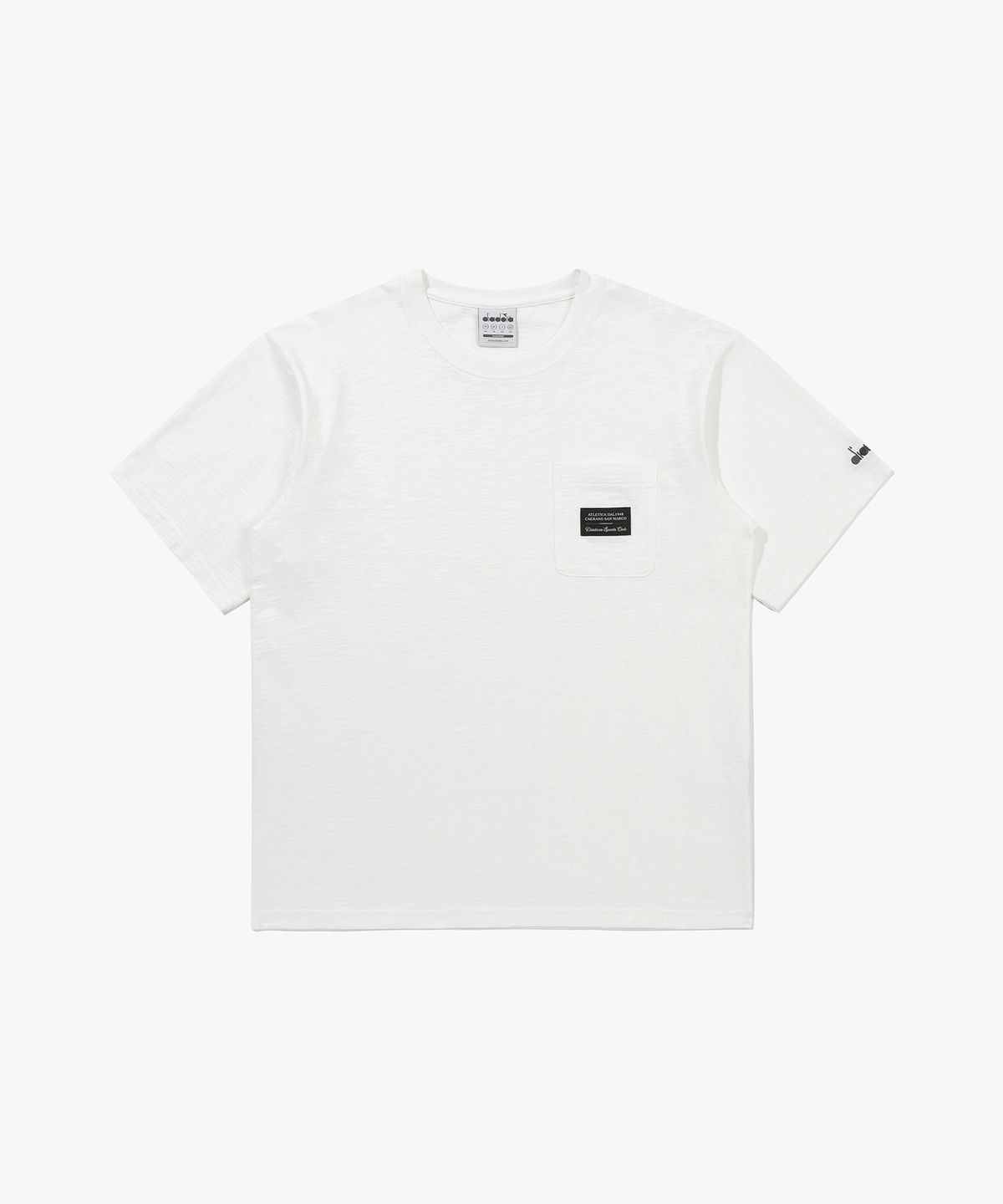 디아도라(diadora) 심볼 와펜 반팔 티셔츠 아이보리 IVORY
