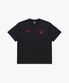 하트 로고 반팔 티셔츠 BLACK