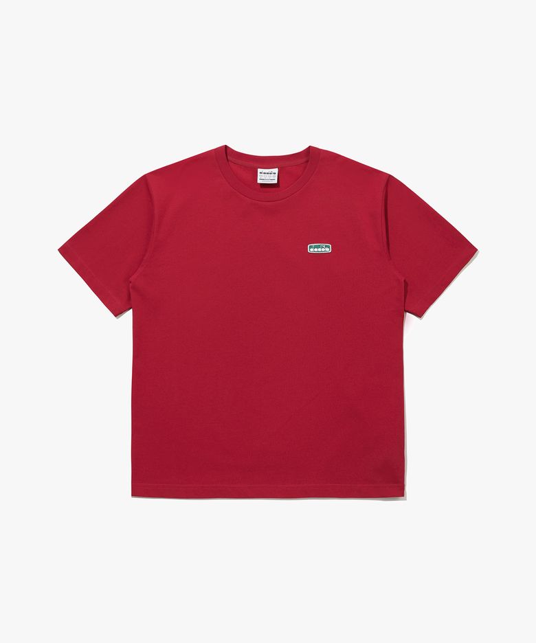 컴피 와펜 베이직 반팔 티셔츠 RED