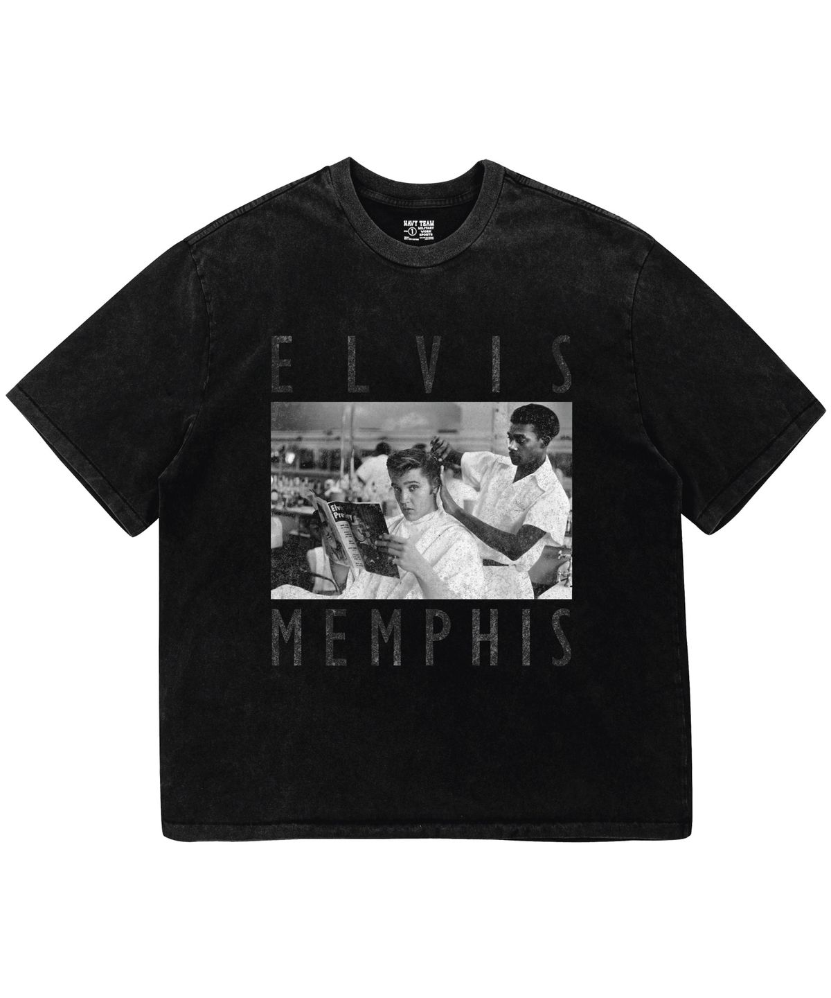 네이비팀(NAVYTEAM) ELVIS MEMPHIS 피그먼트 다잉 반팔 티셔츠