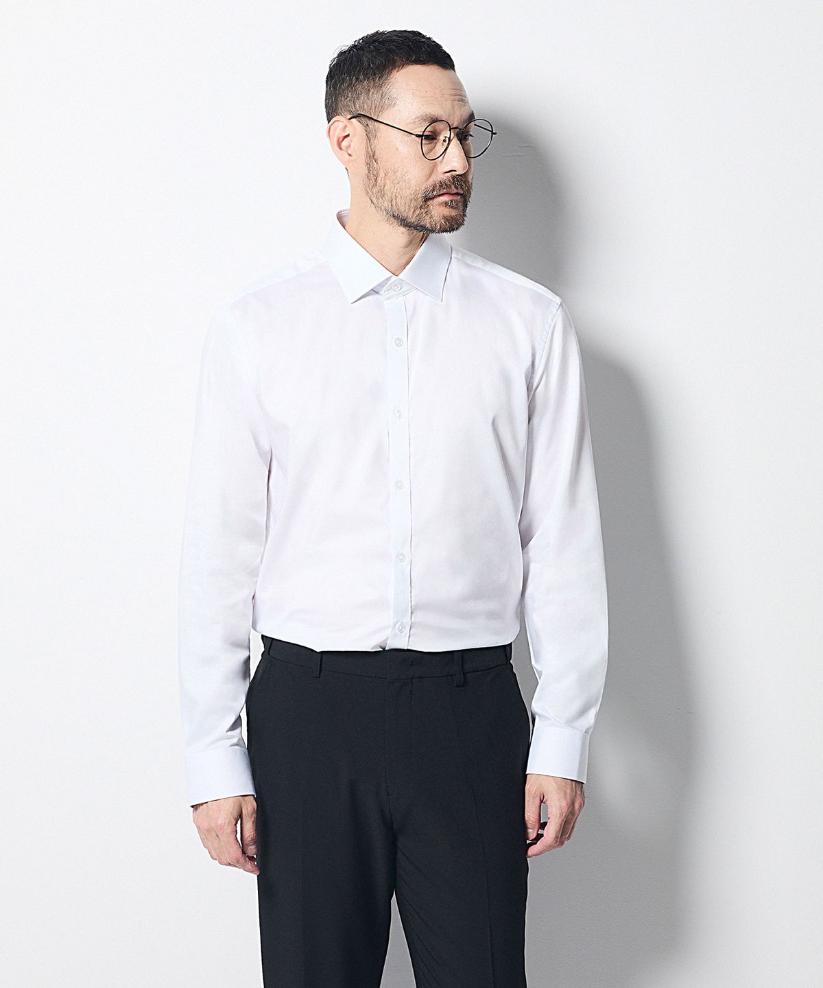 에스티코(STCO) [폼] 재생 폴리 셔츠 화이트 (클래식핏)_SDSXZ61CSW
