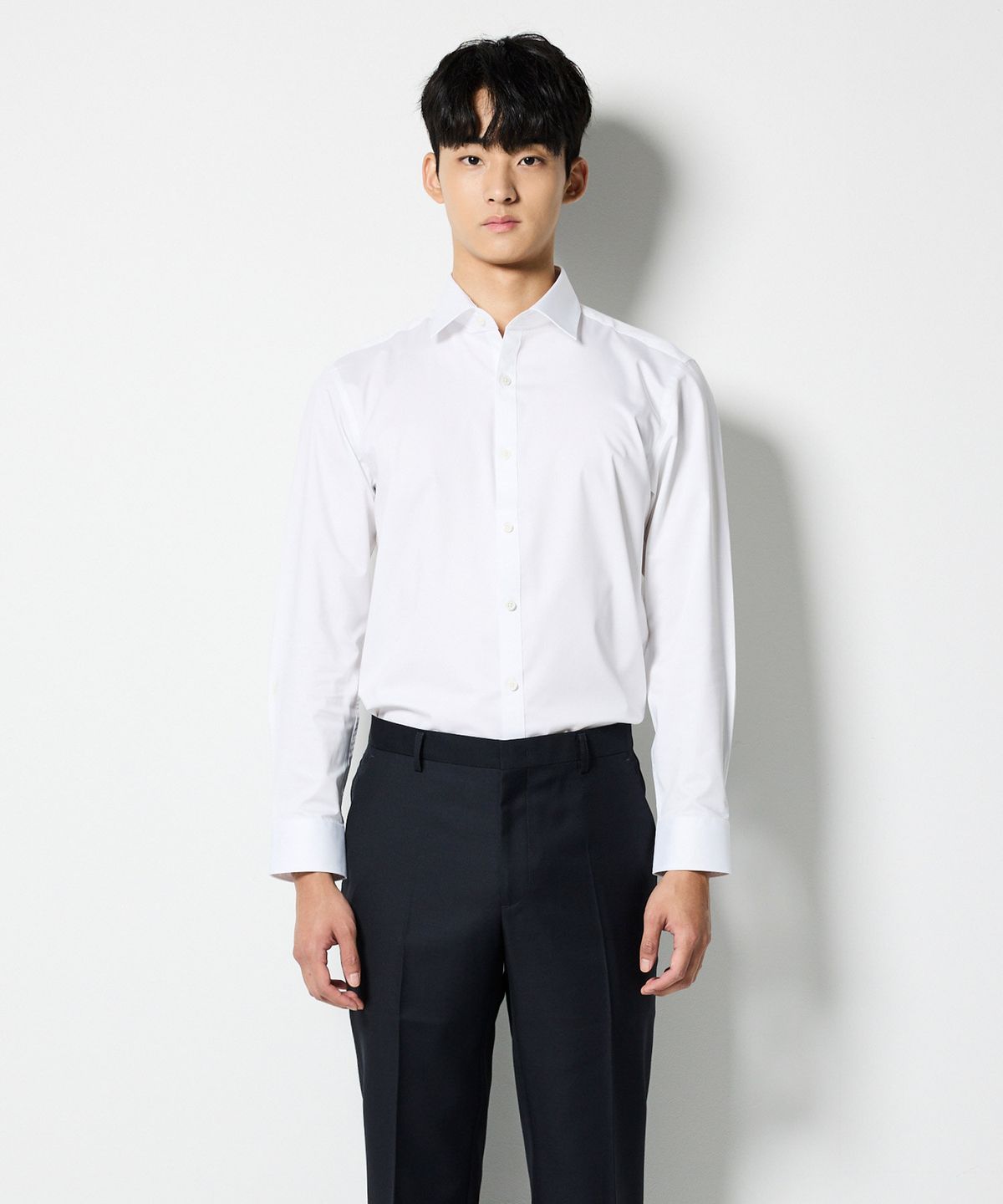 에스티코(STCO) [BLACK LABEL] 소프트 뱀부 소재 셔츠 화이트 (클래식핏)_SDSXZ91CSW