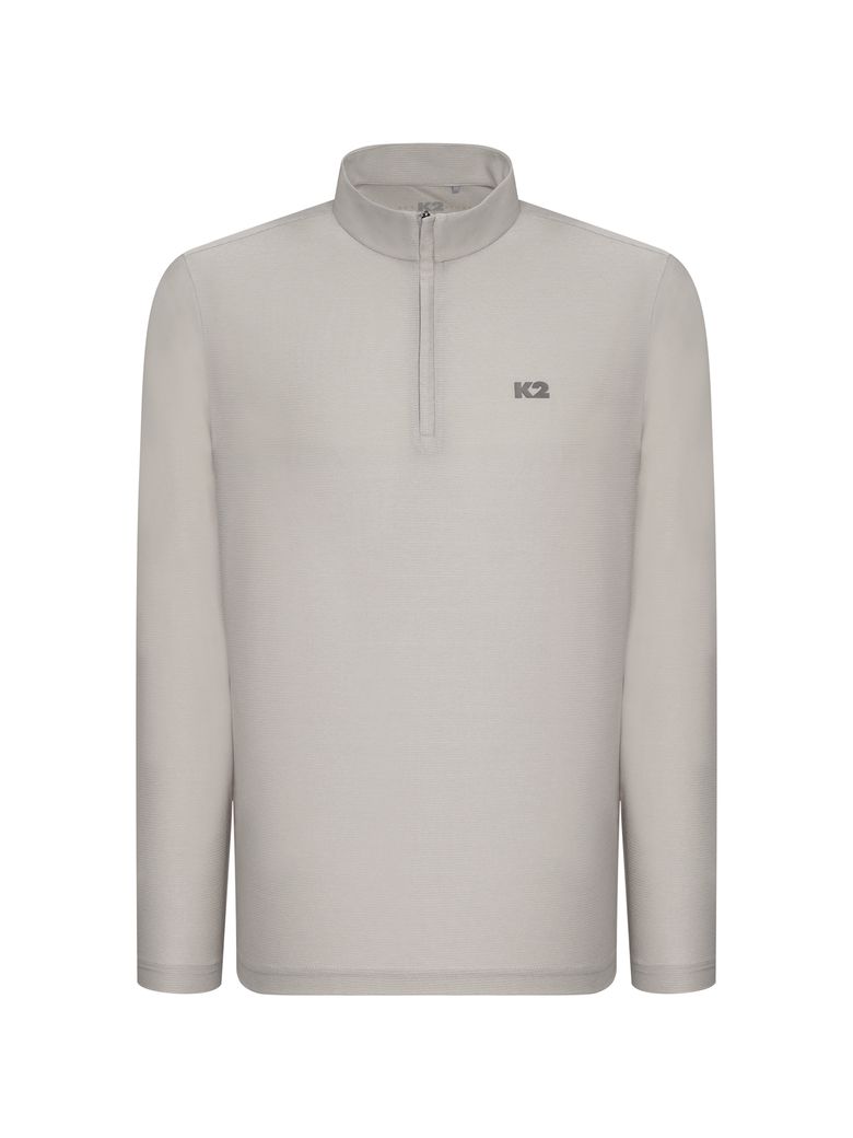 BOOST_드라이 긴팔 집업_PEARL GREY