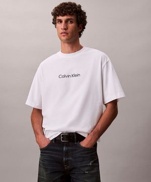 릴렉스드 핏 스탠다드 로고 크루넥 반팔 티셔츠 40HM228 YAF