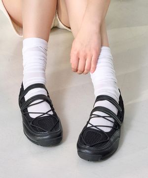 마쯔 여성 투밴드 고프코어 플랫 캐주얼 2.5cm LCWC97M613