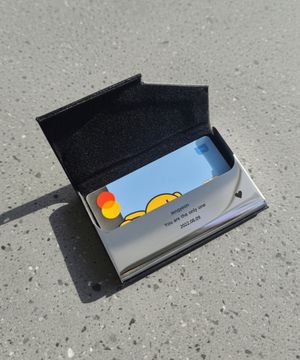 스테인레스스틸 각인 카드지갑 엣지 포인트 디자인