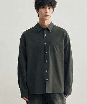 서틀 스트라이프 셔츠 [차콜]