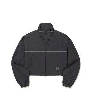 두들 체리 우븐 윈드브레이커 [차콜]