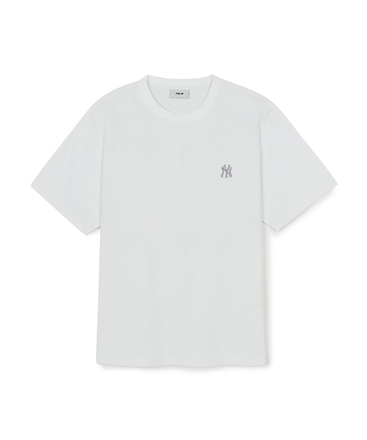 엠엘비(MLB) 베이직 헤비웨이트 오버핏 반팔 티셔츠 NY (White)
