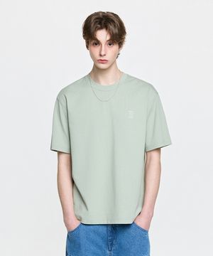 베이직 헤비웨이트 오버핏 반팔 티셔츠 BOS (L.Green)