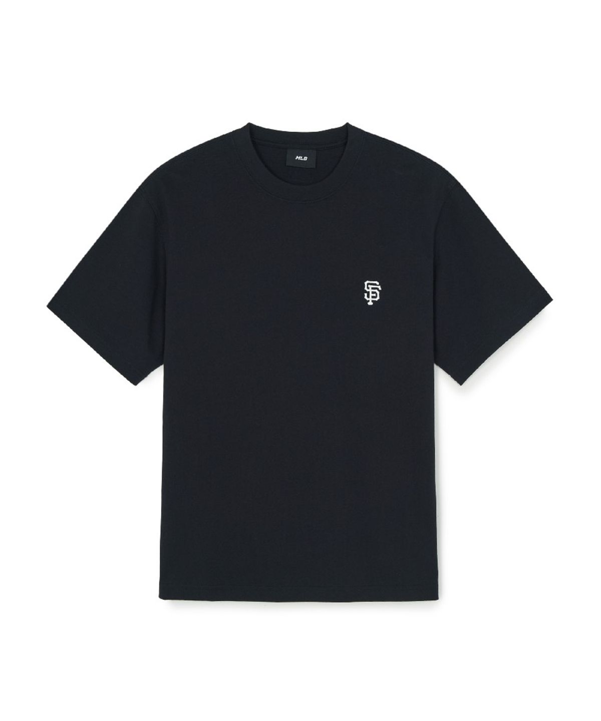 엠엘비(MLB) 베이직 헤비웨이트 오버핏 반팔 티셔츠 SF (Black)
