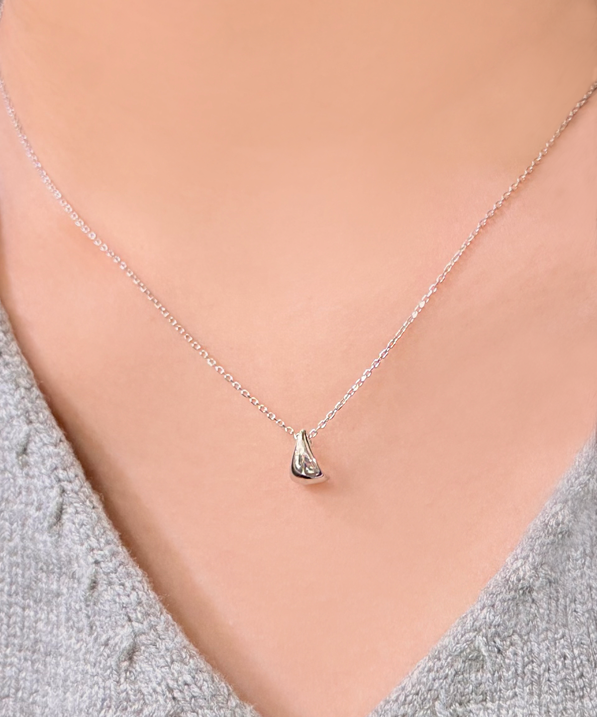 제이라헬(J-RAHEL) [14K/18K 골드] 드롭 볼륨 목걸이