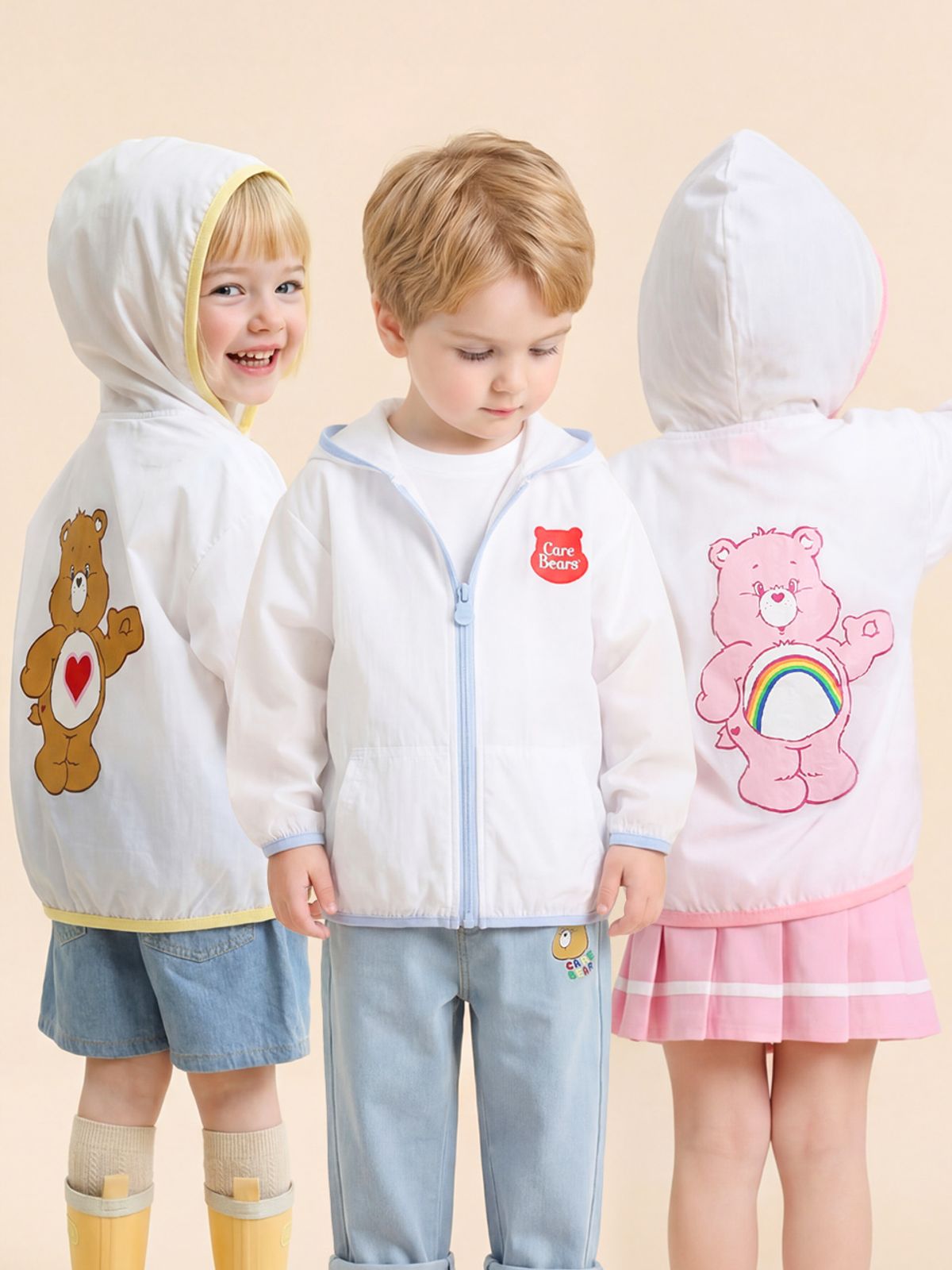 케어베어(CAREBEARS) 안녕 텐더하트베어 바람막이점퍼