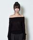 KIRA OFF-SHOULDER KNIT / BLACK