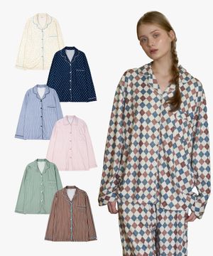 [SET] 피치기모 커플잠옷 긴팔 파자마 상하의 세트  균일가 모음전(10종 택1)