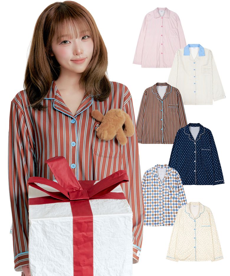 [최예나PICK] [SET] 피치기모 커플잠옷 긴팔 파자마 상하의 세트  균일가 모음전(10종 택1)
