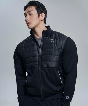 액티브 도트 크롭 경량 점퍼