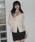 셔링 브이넥 머플러 블라우스 [CREAM]
