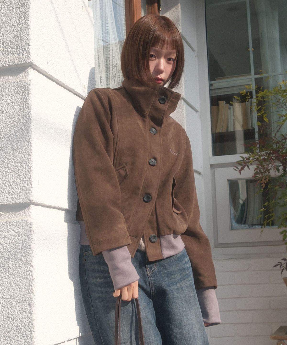 애즈온(ASON) DUMBO SUEDE JACKET / BROWN