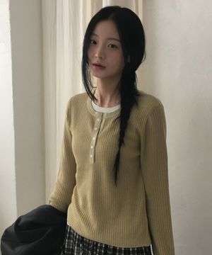 [W]헨리넥 레이어드 니트 - 2color