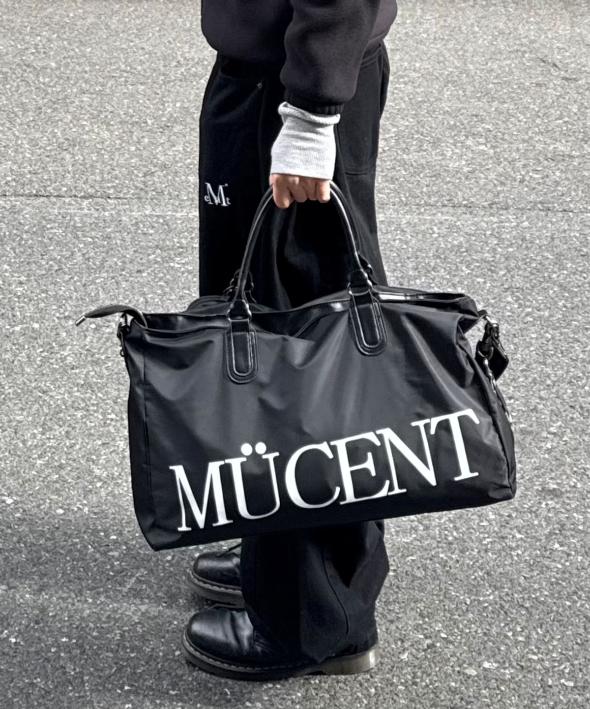 무센트(MUCENT) [미니백 증정] 카엘 시그니처 로고 짐 보스턴 더플백 남녀공용