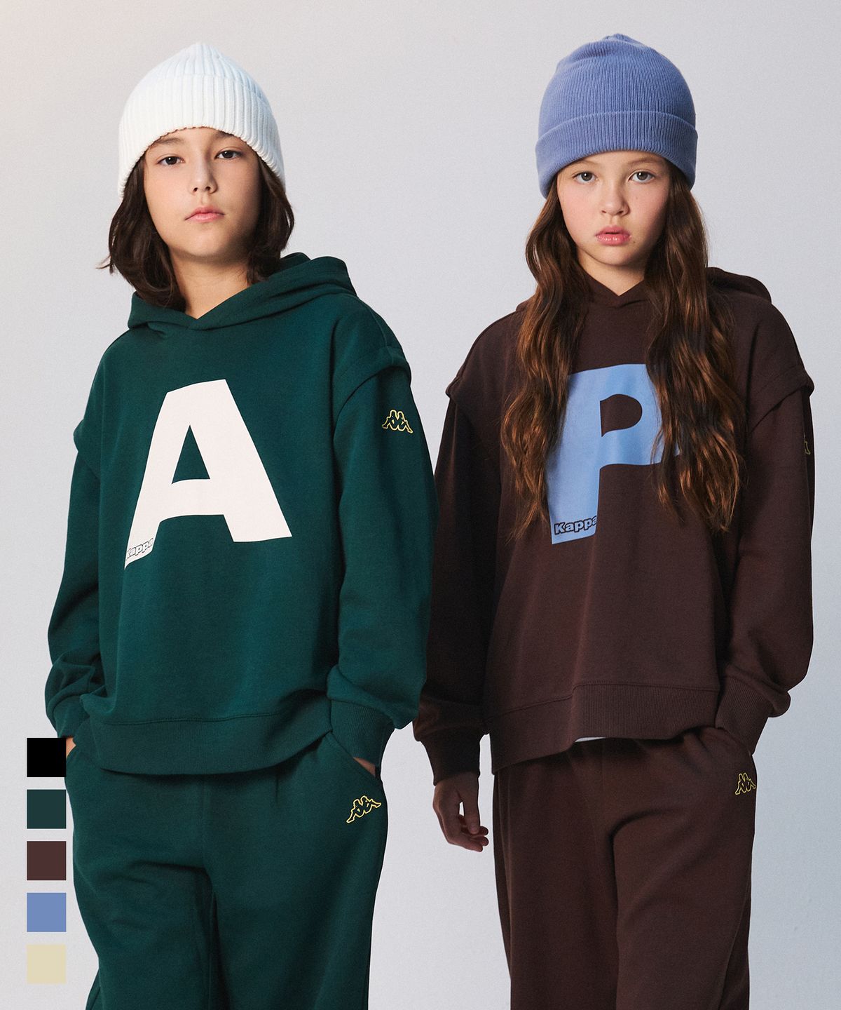 카파키즈(KAPPA KIDS) 알파벳 후드티 유니 5color