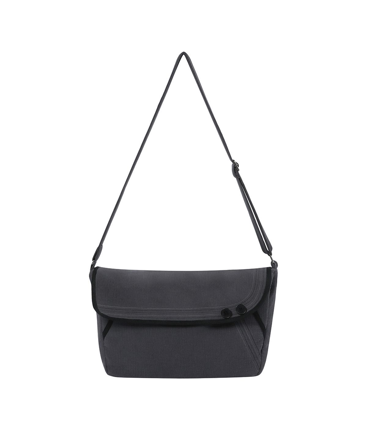 미세키서울(MISEKI SEOUL) Stitch folding cross bag CHARCOAL