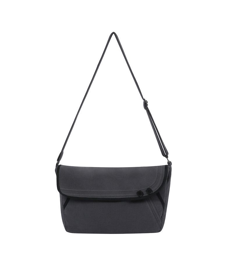 Stitch folding cross bag CHARCOAL