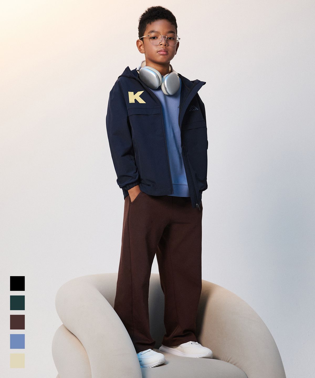 카파키즈(KAPPA KIDS) 밴딩 와이드 팬츠 5color