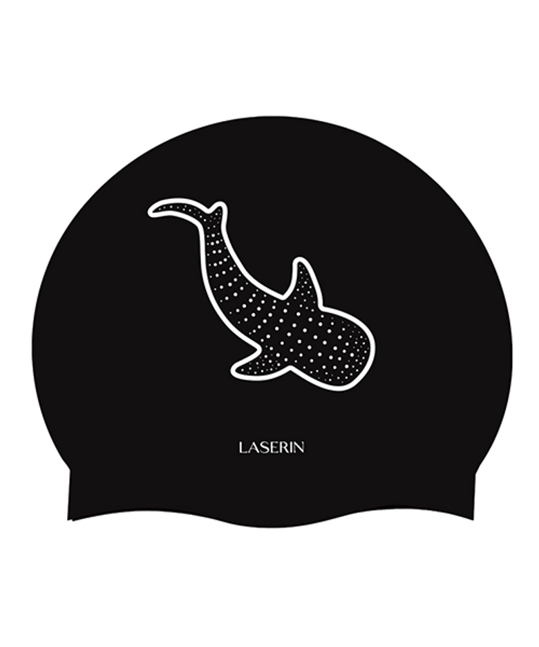 고래상어 블랙 수영모