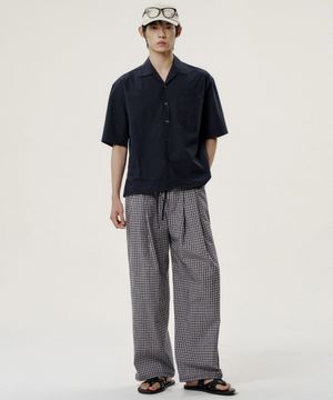 [SET] 파자마 오픈 카라 셔츠 셋업 - 4 COLOR