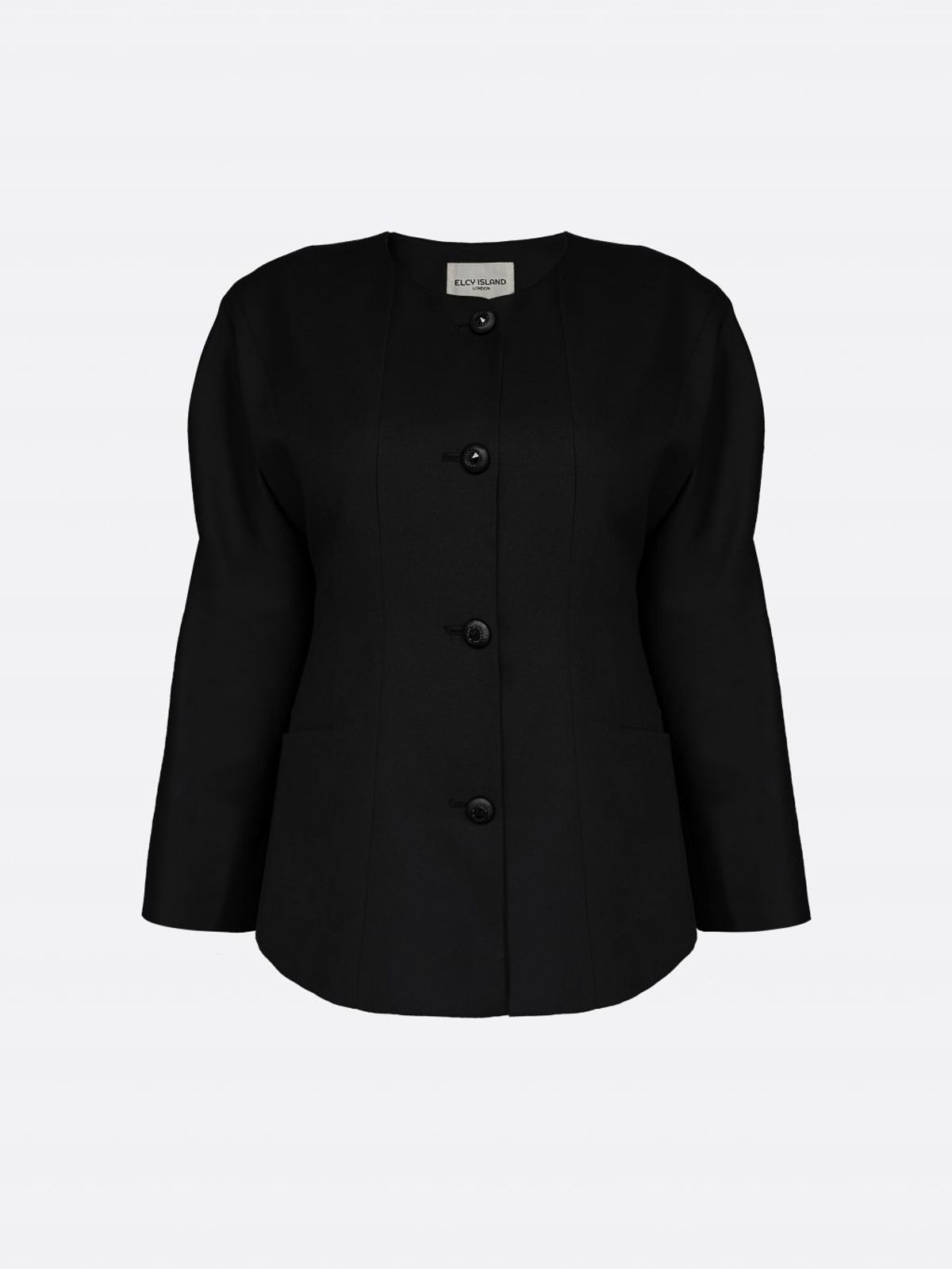 엘시 아일랜드(ELCY ISLAND) Grace Signature Tailored Jacket (BLACK)