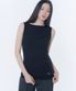 [레이 PICK] Unbalanced sheer layered sleeveless BLACK