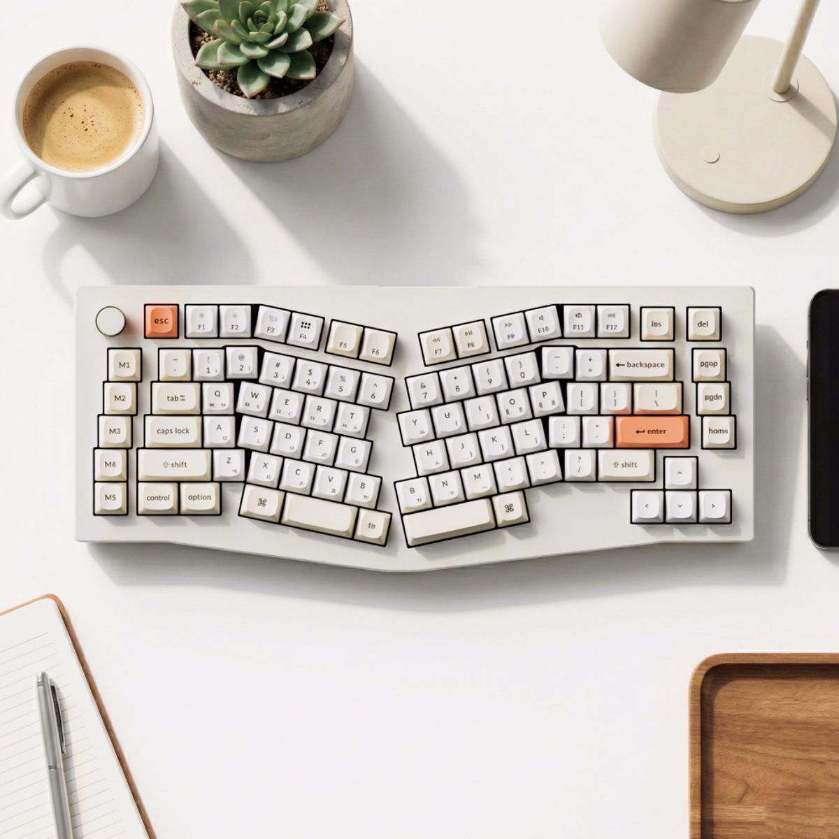 키크론(KEYCHRON) V10 PRO SE ZMK 무선 인체공학 앨리스 기계식 키보드