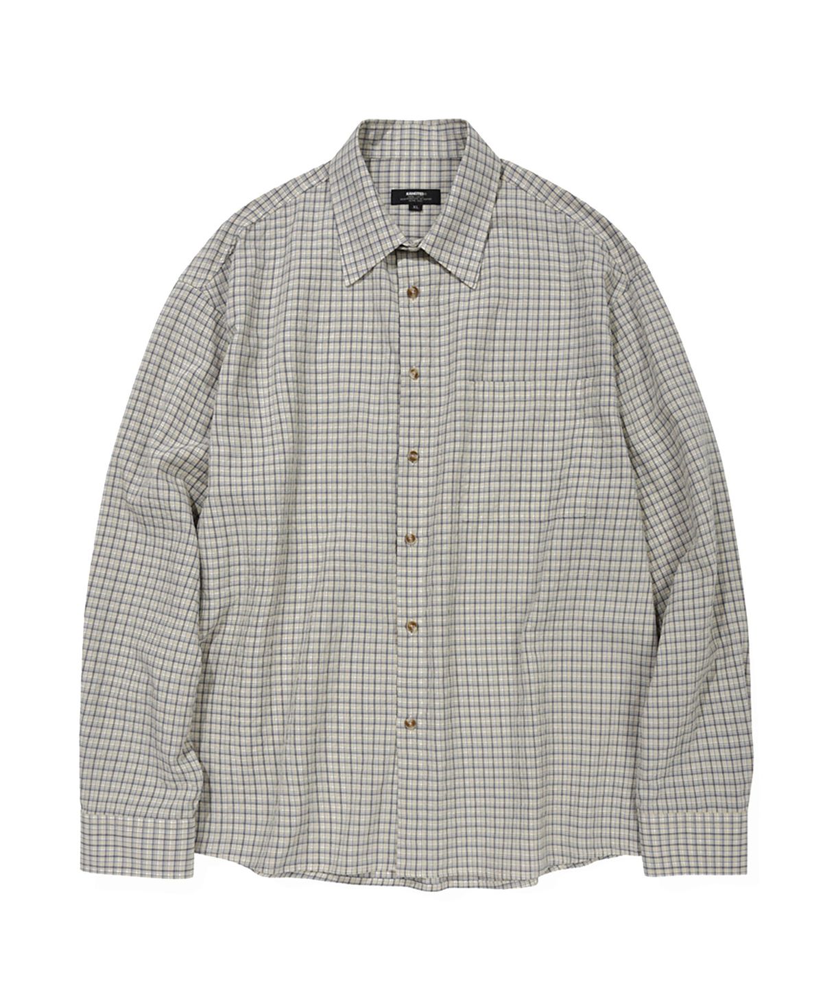 카네이테이(KANEITEI) VINTAGE CHECK SHIRTS (CREAM)