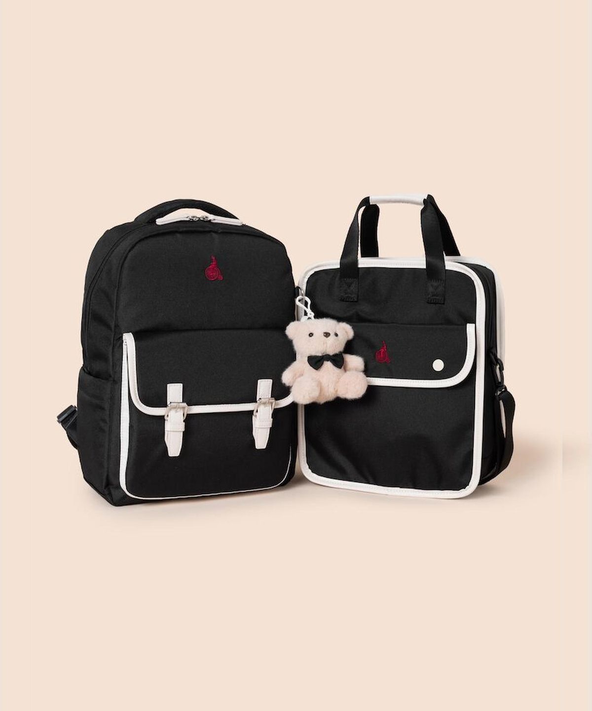 빈폴 키즈(BEANPOLE KIDS) 시그니처 플랩 책가방 세트  블랙 (PS001369205)
