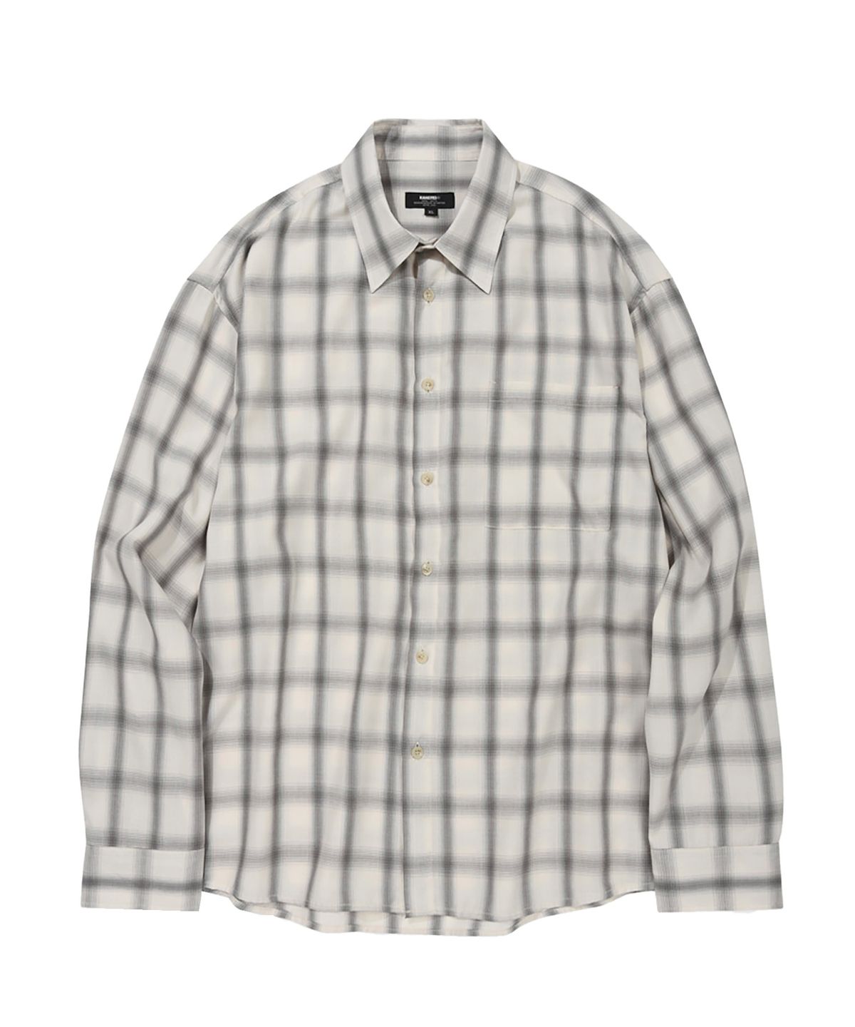 카네이테이(KANEITEI) MILD CHECK SHIRTS (PALE GRAY)