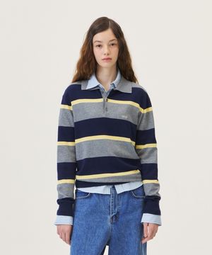 GWEN COLLAR KNIT (GRAY)