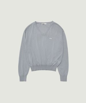 CANOPY V-NECK KNIT (GRAY)