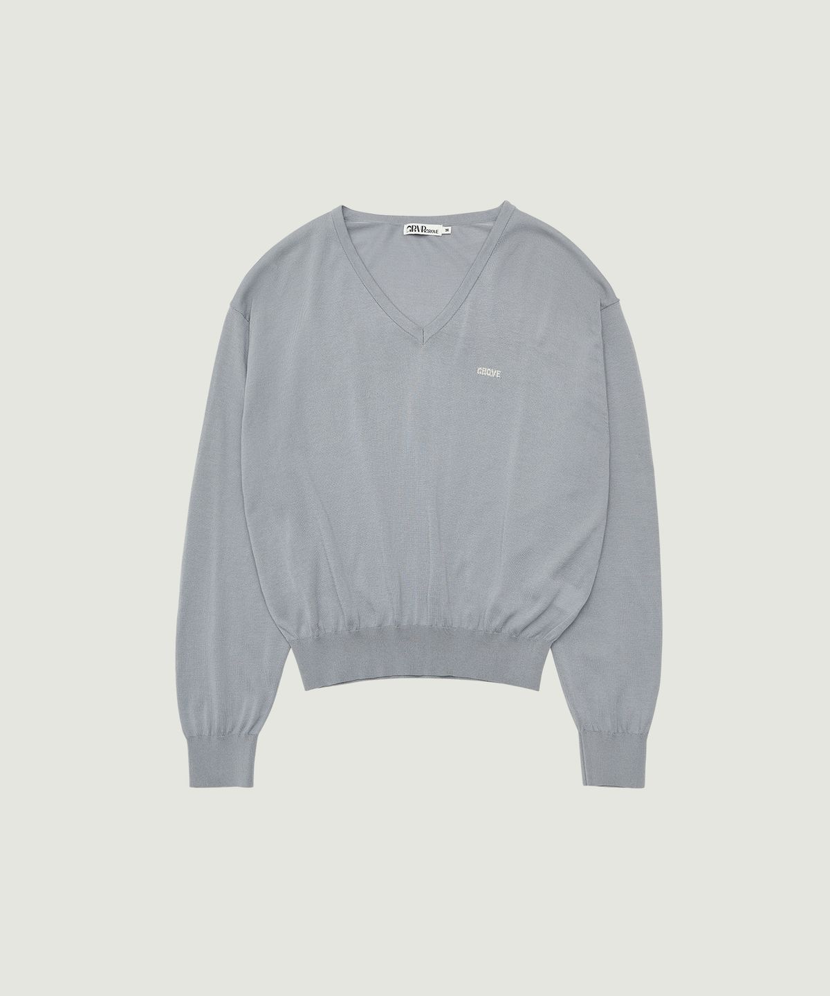 그로브(GROVE) CANOPY V-NECK KNIT (GRAY)