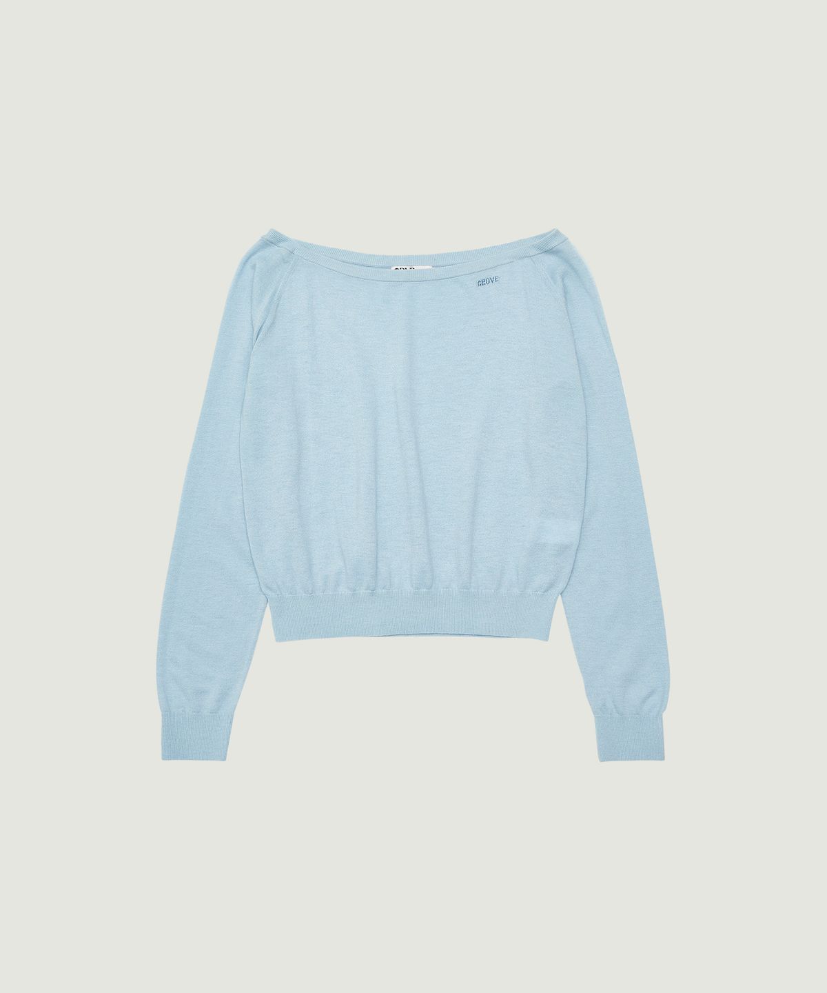 그로브(GROVE) JUNO OFF-SHOULDER KNIT (LIGHT BLUE)