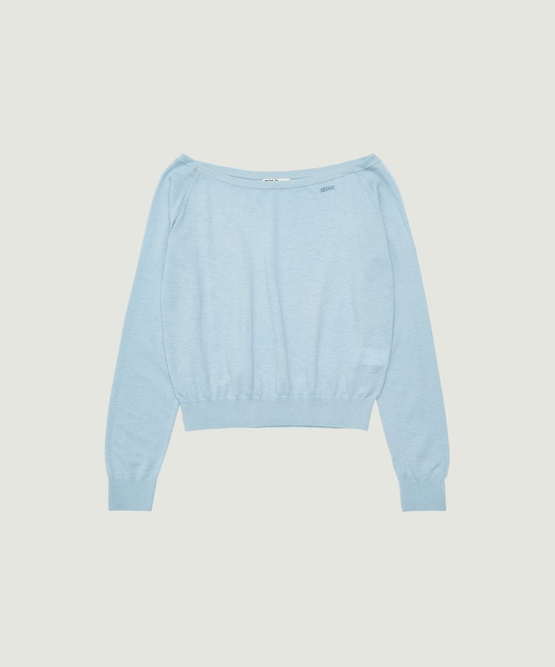 JUNO OFF-SHOULDER KNIT (LIGHT BLUE)